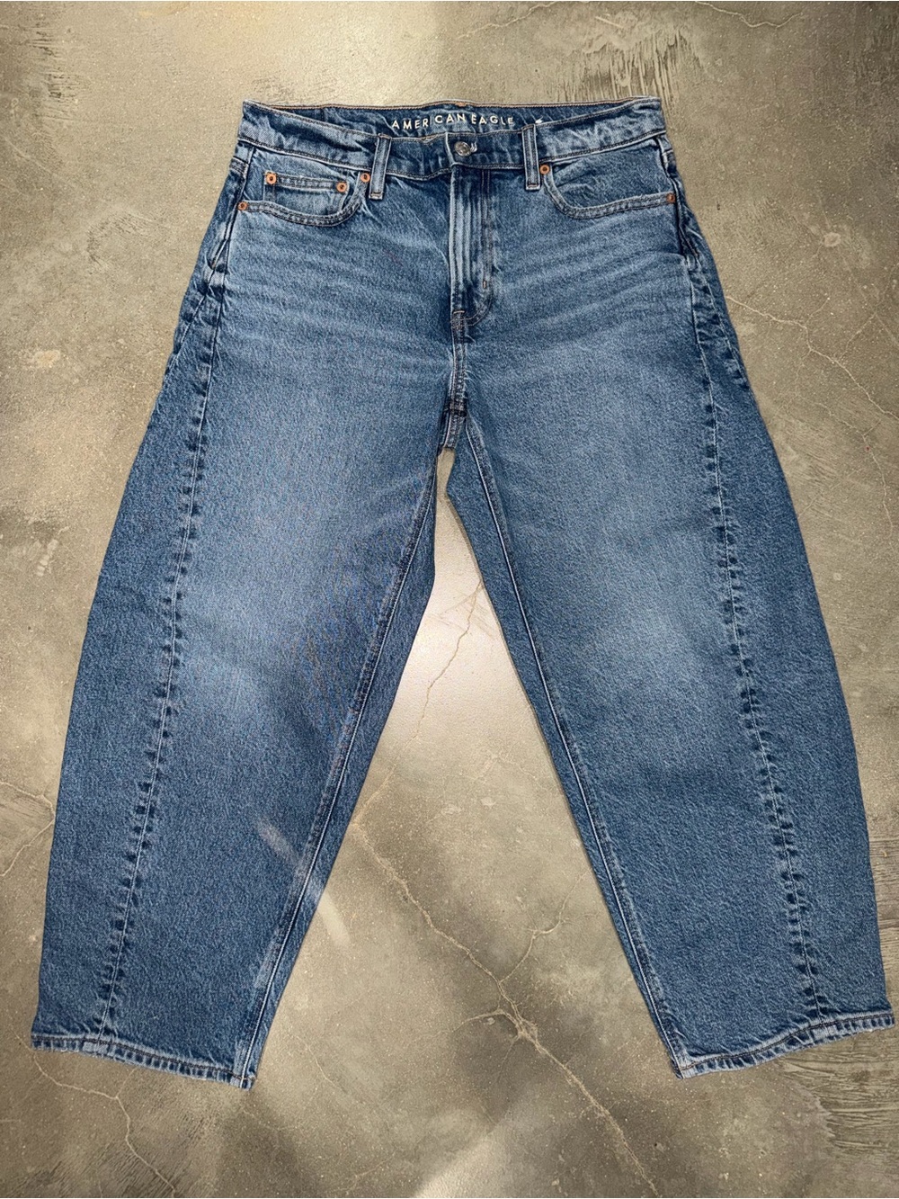 American Eagle Outfitters Men’s Dark Blue Relaxed Jeans
